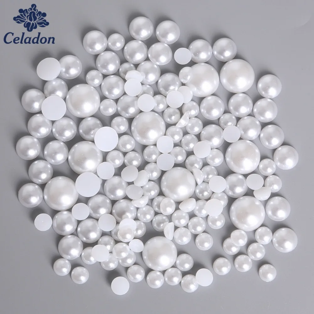 50 1000 шт. бусины из АБС пластика с имитацией жемчуга 1 5 14 мм|garment accessories|beads for clothesbeads
