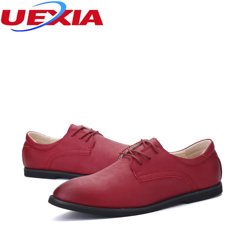 Модные кожаные оксфорды Мужская обувь платье вечернее Кружево до Повседневное