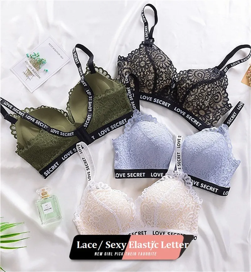 Женское сексуальное нижнее белье Bralette атласный кружевной бюстгальтер с вышивкой