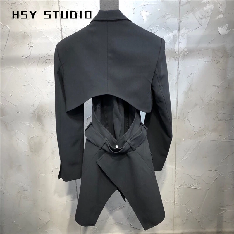 【HSY studo】2019 Новое Осеннее высококачественное женское зауженное пальто впору