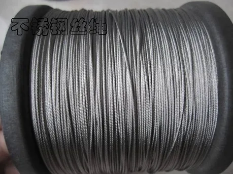 

1.2mm-7*7,stainless steel wire rope steel wire rope steel cord wire line Tow rope clothesline