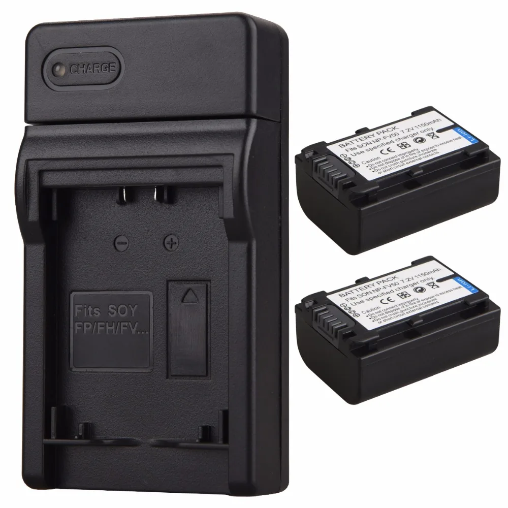 2 шт. 1150 мАч|sony charger battery|battery for sonybattery sony np-fv50 |
