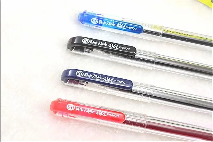 DONG A 3 Zero 0 38 мм гелевая ручка черного цвета в Корейском стиле|gel pen|0.38mm gel penpen japan |