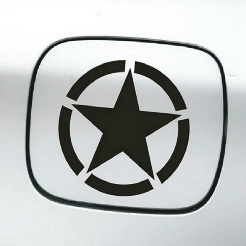 SLIVERYSEA пентаграмма топливный бак автомобильные наклейки виниловые для Jeep Wrangler #