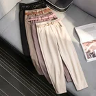 Штаны F201 женские шерстяные с высокой узкой талией