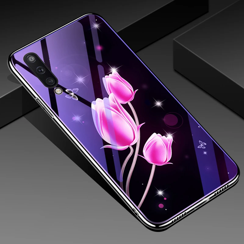 Чехол из закаленного стекла для samsung Galaxy A50 чехол с мягким покрытием бампер для Samung S10 Plus Lite S10E S9 A30 A20 A10 M20 Note 9
