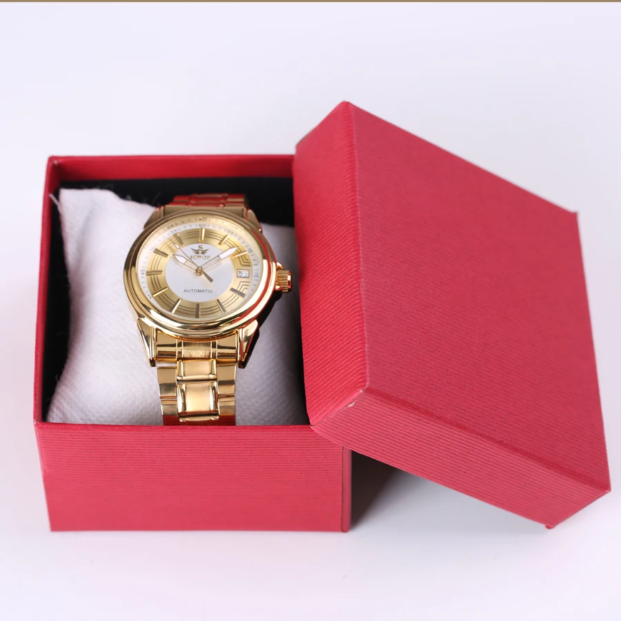 

Luxury Full Gold Steel Mens Watches Top Brand Luminous Automatic Mechanical Watch Auto Date Waterproof Clock Men Relojes Hombre