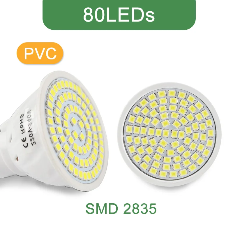 8W 80LEDs Kaguyahime затемнения Светодиодный точечный светильник светодиодный светильник MR16 E27 GU10 GU5.3 MR11 6W 7W 8W 220V AC/DC 12V LED пятно света Светодиодный лампы светильник Lampada Bombillas - Испускаемый цвет: 8W 80LEDs