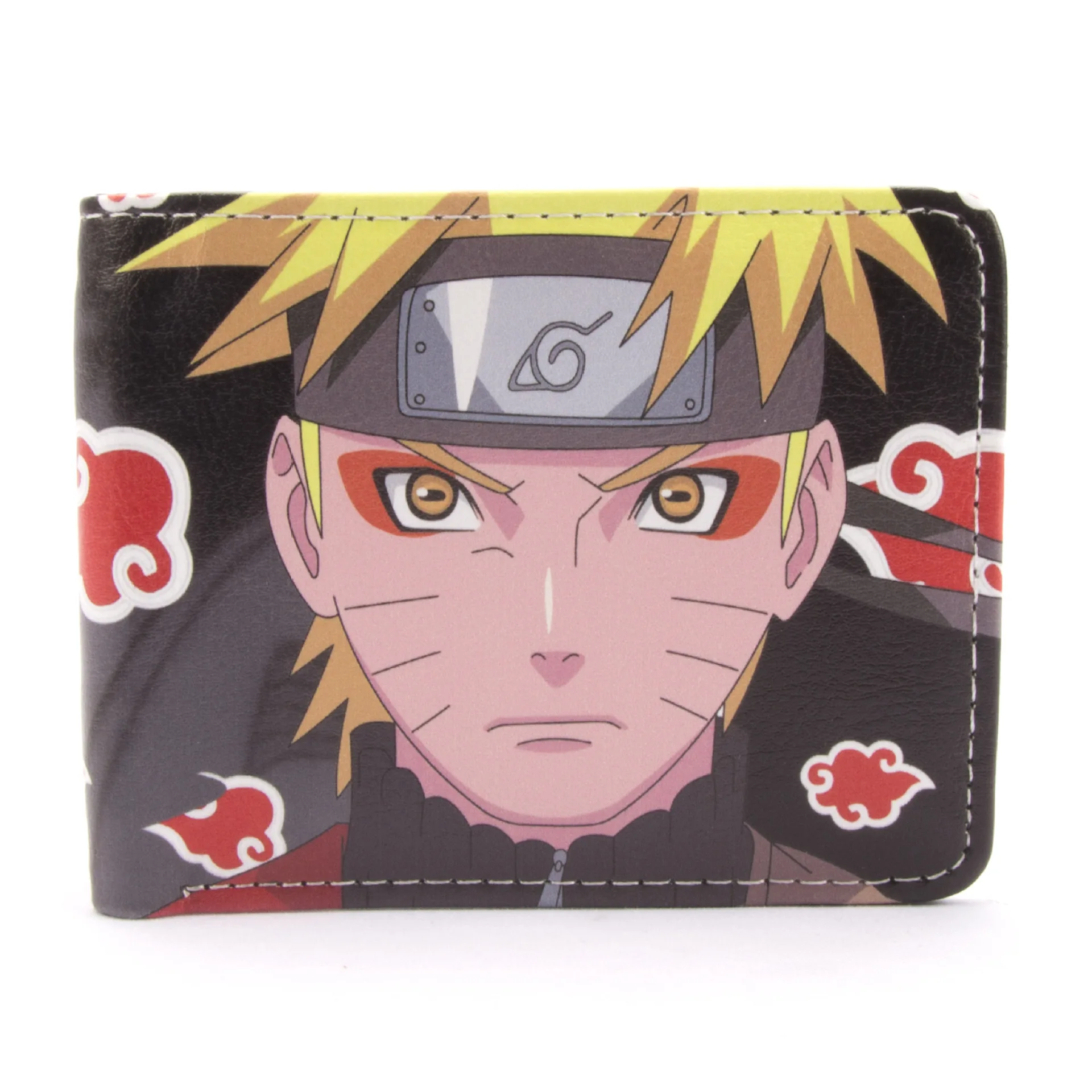 

Высококачественный аниме-кошелек Kakashi Sasuke черный лист деревня Konoha ниндзя кошелек короткий кошелек с отделением для монет