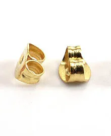 Gold 100 шт золотые серебряные серьги из нержавеющей стали задняя Роза 6x4,5 мм гайки-бабочки для изготовления ювелирных изделий своими руками - Цвет: Gold