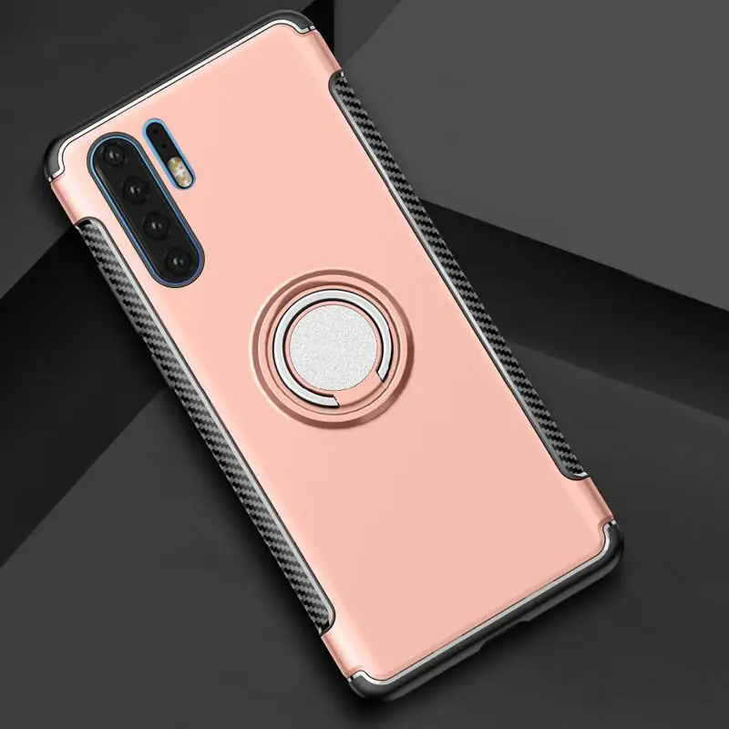 Rose Gold Чехол для huawei P30 20 10 Pro Lite Коврики 20 10 Nova 4 Y9 чехол Крышка для смартфона Honor 8X фотоаппаратов моментальной печати 7S 6X V20 360 магнит металлический чехол с магнитным креплением - Цвет: Rose Gold