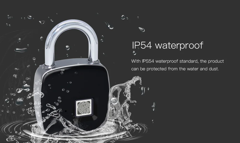 ZWN P3 P3+ умный электронный замок с отпечатком пальца IP65 Водонепроницаемый Противоугонный охранный цифровой навесной замок Bluetooth дверной замок Rechargeabl
