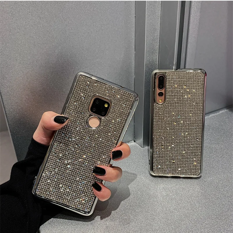 GURIOO роскошный блестящий бриллиантовый блеск чехол для телефона huawei Honor 8X P20 Lite Plus