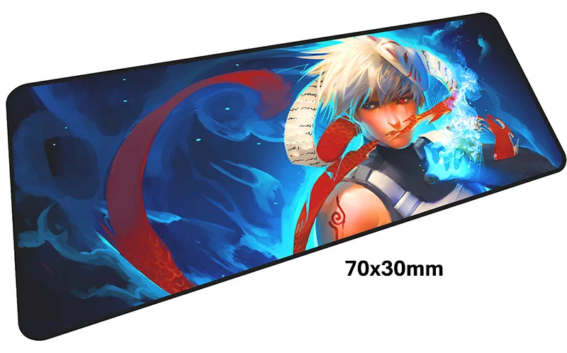 Size 700x300X2MM Коврик для мыши "Наруто" Геймер 700x300 мм notbook коврик для мыши большой игровой коврик для мыши Хатаке большой коврик для мыши - Цвет: Size 700x300X2MM