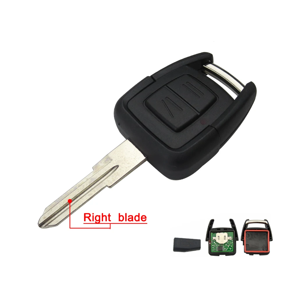 OkeyTech 2 кнопочный ключ дистанционного управления автомобильный 433 МГц ID40 чип для