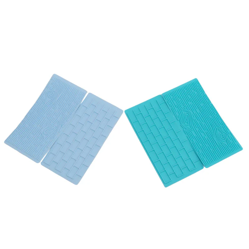 2pcs/pack Texture Silicone Mold Of Tree Bark + Brick Wall Mat Fondant Cake Decorating Tools Bakeware | Дом и сад