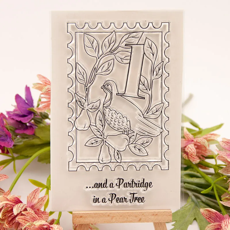 Прозрачные силиконовые прозрачные штампы Happy Peace Dove тиснение для скрапбукинга