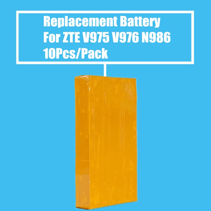

New Arrival 10PCS/PACK Replacement Battery 2300mah for ZTE V975 V976 N986 N976 U988S Mobile Phone High Quality