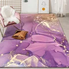 Современный модный красивый абстрактный акварельный розовый Золотой Фиолетовый плюшевый ковер для спальни гостиной прикроватный ковер кухонный дверной коврик