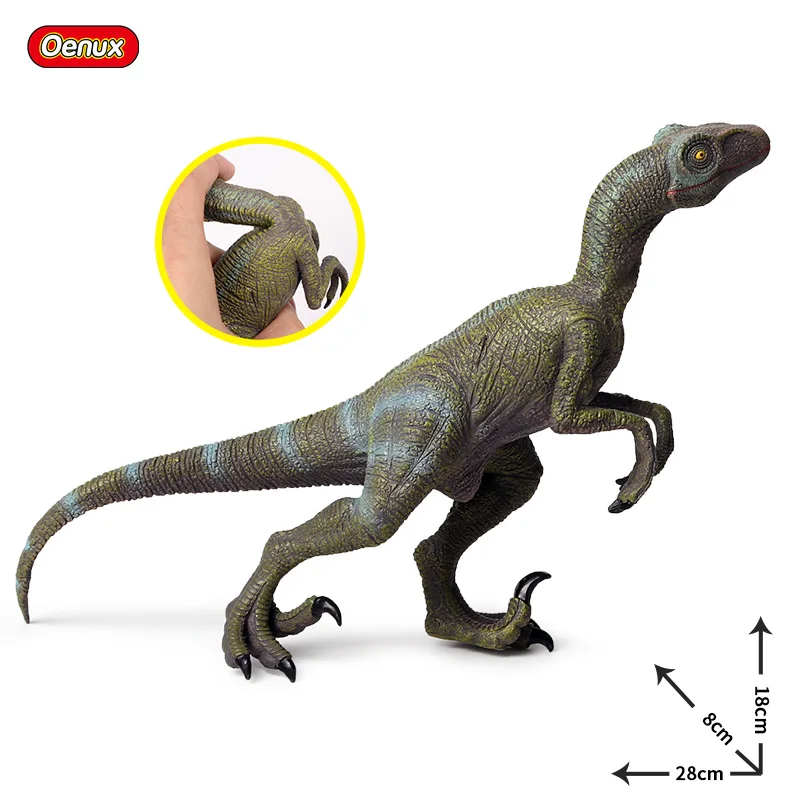 F Oenux доистория динозавр парк мира T-Rex фигурки мягкий винил, ПВХ Велоцираптор Юрского периода Mosasaurus Модель Коллекция игрушек - Цвет: F
