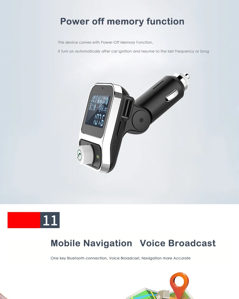 JINSERTA Автомобильный mp3 плеер Bluetooth fm-передатчик 2 USB порта автомобильное зарядное устройство Поддержка флешки U диск TF карта AUX аудио вход выход