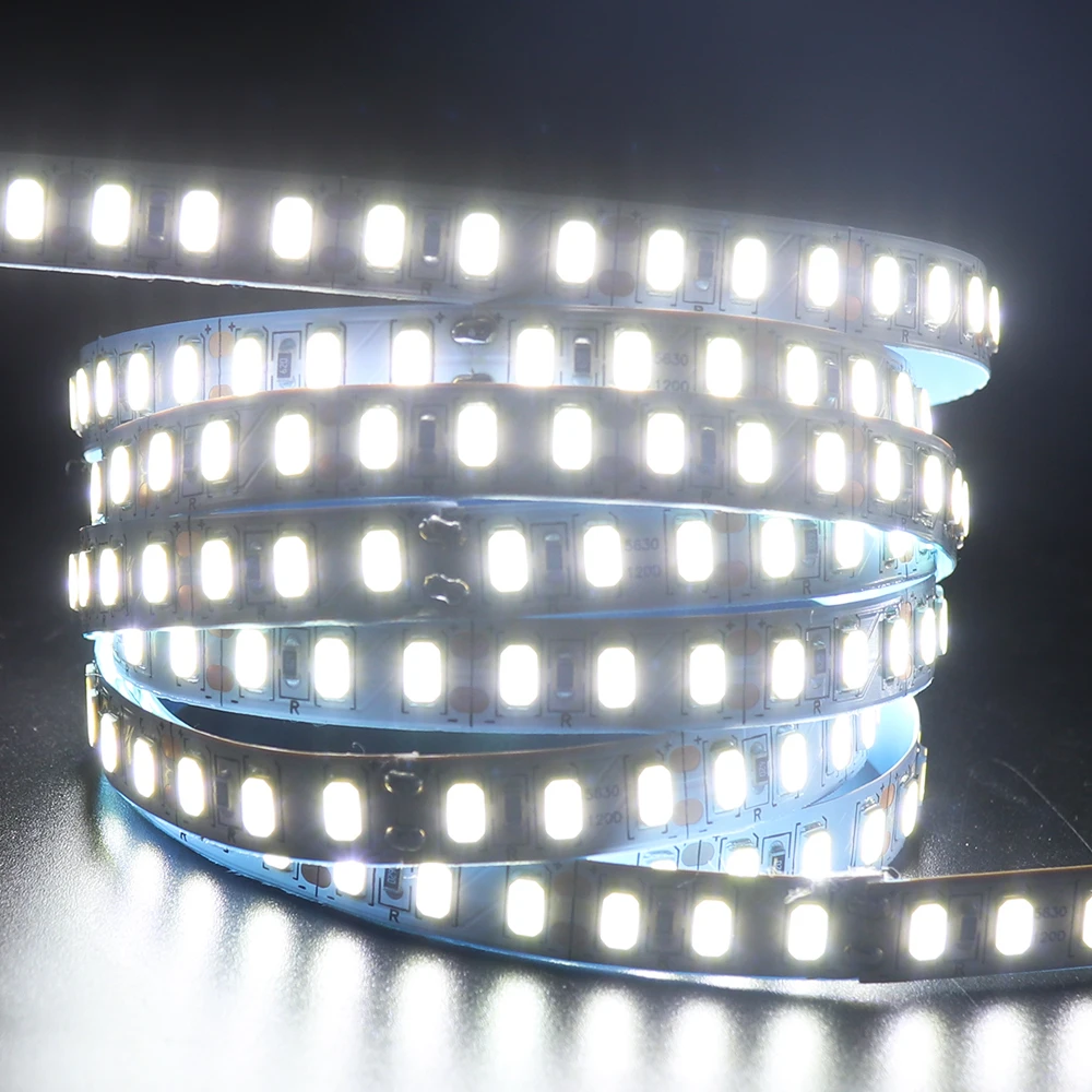 120led/m LED Strip 12V 5730 with DC Connector Flex Light for Counter Cabinet White/ Naturel White 50CM 1M 2M 3M 4M 5M | Лампы и