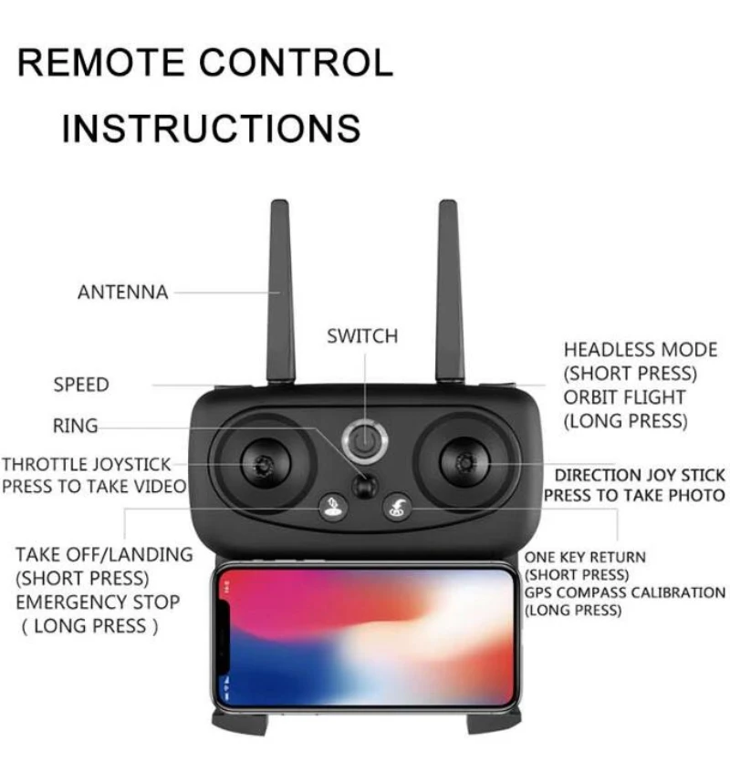 GPS Follow складной WIFI FPV Радиоуправляемый Дрон 2 4G 15 минут 1080P HD камера Surround Fly