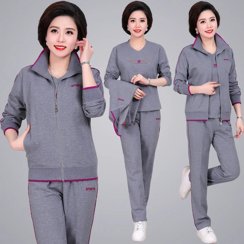 Трендовые товары, Женский комплект одежды, 5XL, плюс размер, спортивный костюм для женщин, костюм из трех предметов, хлопковые топы+ футболка+ брюки 4537
