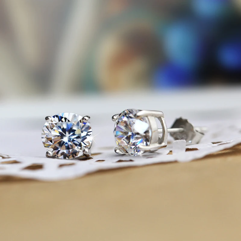 

Женские серьги-гвоздики из серебра 925 пробы, 4-5 мм-6 мм