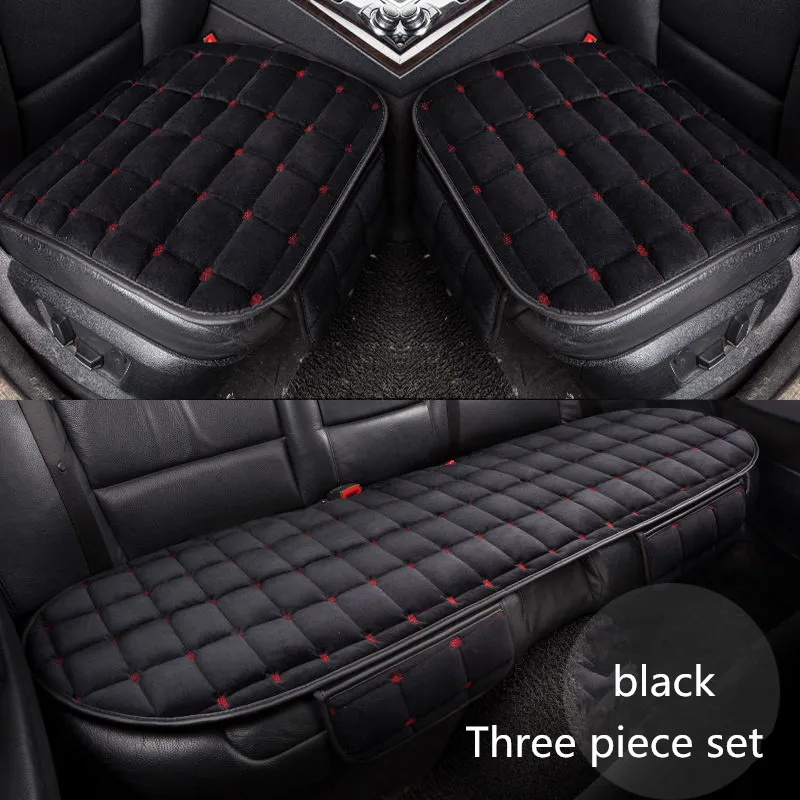 Car Seat Cover Winter Warm Velvet Seat Cushion Universal Front Rear Back Chair Seat Pad For Audi A3 A4 A5 A6 A7 Series Q3 Q5 Q7