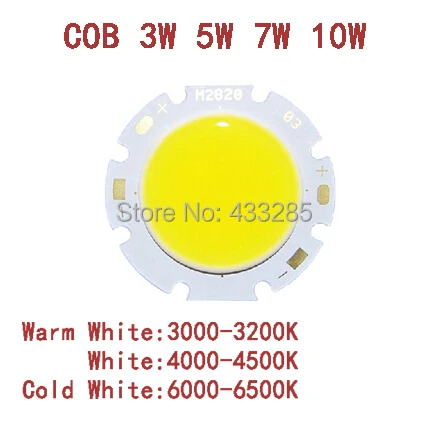 3W 5W 7W 10W 12W COB LED beads Pure white surface light source 300mA Chip Free Shipping | Лампы и освещение