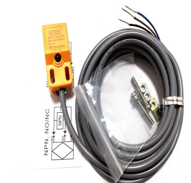 FREE SHIPPING 100% NEW Original 2PCS PL05-N square three wire NPN normally open inductive metal proximity switch DC24V sensor | Автомобили