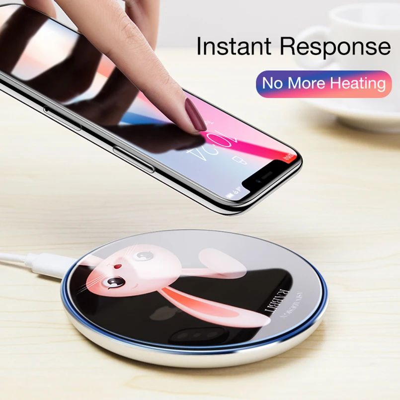 ASINA Быстрая зарядка Беспроводной Зарядное устройство приемник для IPhone X 8/8 Plus