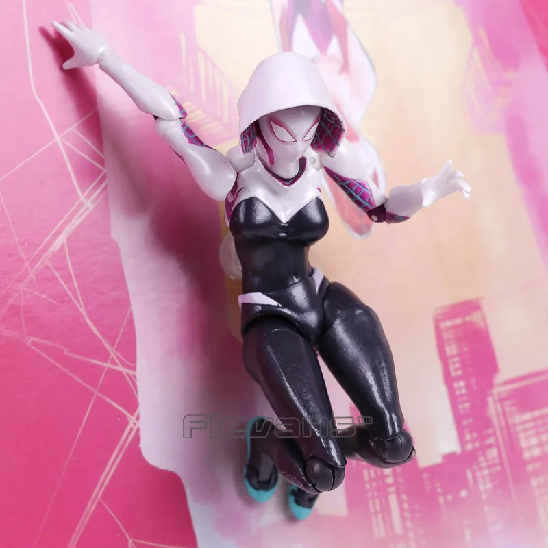 Revoltech серии № 004 костюм паук Гвен Стэйси ПВХ фигурка Коллекционная модель игрушки 15 см
