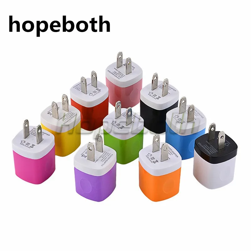 Hopeboth 500 шт./лот USB настенное зарядное устройство адаптер AC Power US вилка для Samsung htc apple