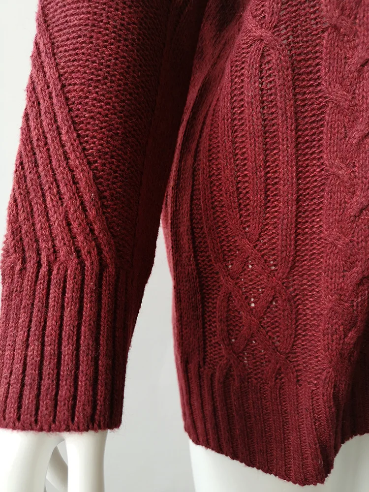 Sexy Off Shoulder Sweater Autumn Winter Women Loose Knitted Female Thick Coarse Jumper Pullovers | Женская одежда