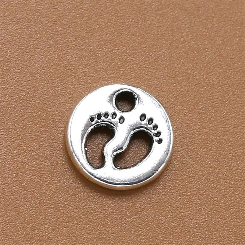 30 шт. посеребренные подвески в античном стиле 11 х11 мм 0 8 г|metal pendant|antique silvercharms baby |