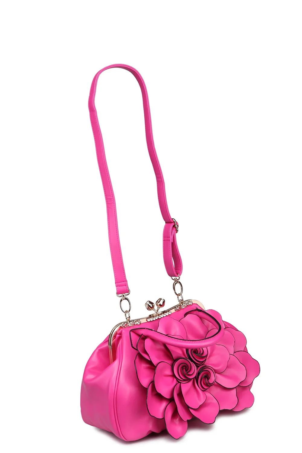 Женская сумка через плечо из искусственной кожи с цветами|crossbody handbag|handbag pinkbag pu |