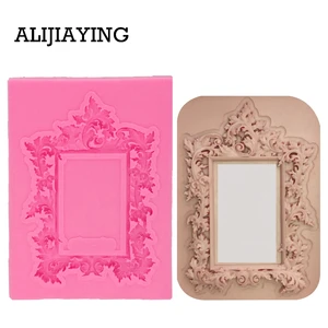 Рамка силиконовая для самостоятельной сборки, M1019, 1 шт., форма для выпечки кекса, инструменты для украшения тортов из мастики, конфеты, шоколадные глиняные формы