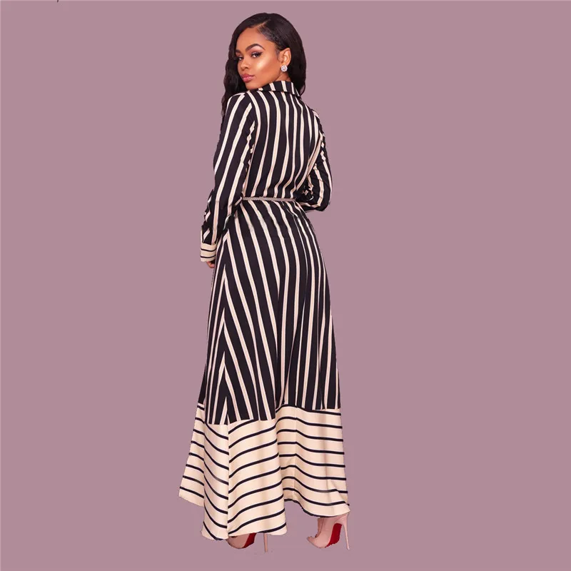 2017 Лето Весна женский Макси кардиган с длинными рукавами в полоску солнцестойкие