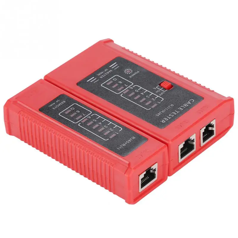 Тестер сетевого кабеля RJ45 и RJ11 инструмент для тестирования сети Ethernet LAN провода