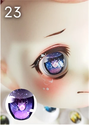 23 Новинка, 1 пара 10/12/14/16/18/20 мм BJD глаза для SD BJD кукольные глаза игрушки Аксессуары для куклы «сделай сам», детская игрушка - Цвет: 23