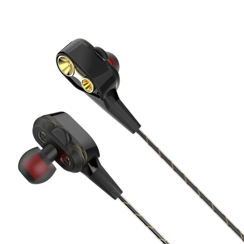 DOITOP проводные наушники двойная динамическая гарнитура наушники-вкладыши с