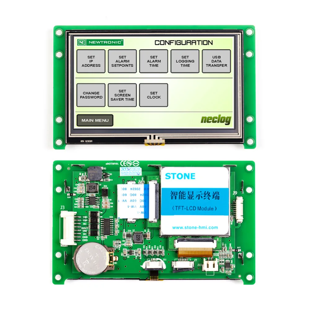 STONE 4.3 Inch TFT LCD Module Touch Screen Display Smart Home Controller Embedded Software Intelligent HMI Board 480*272