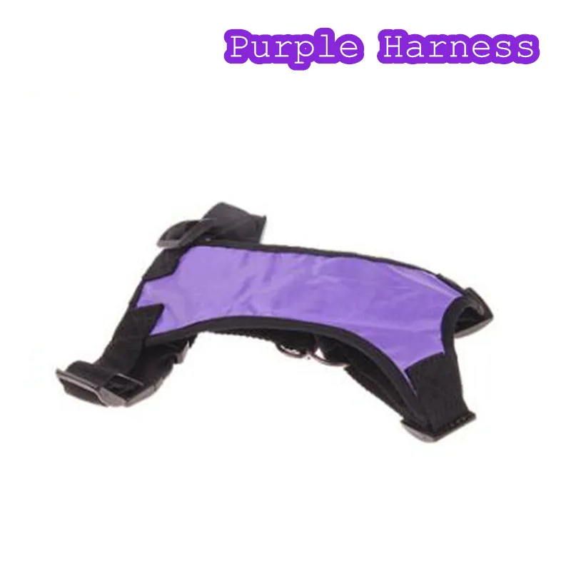 Purple Harness Ремень безопасности для щенка, собаки, ремень безопасности для домашних собак, ошейник для собаки, поводок, 5 цветов - Цвет: Purple Harness
