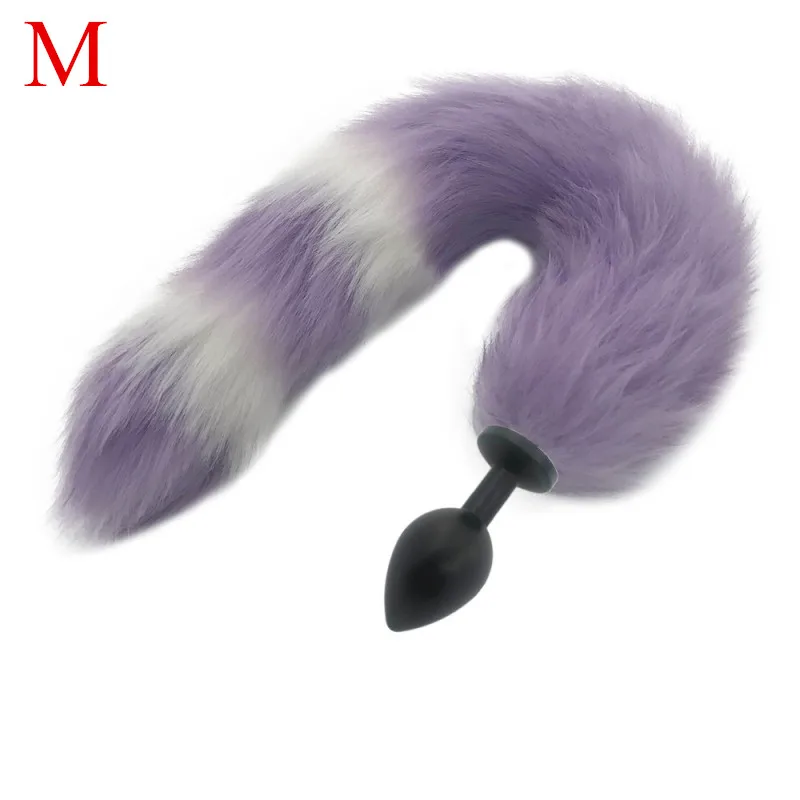 Металлическая Анальная пробка аксессуары из бисера лисий хвост мягкий мех