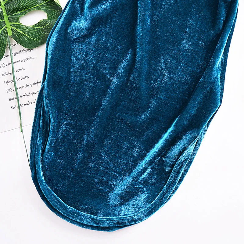 Платья для маленьких девочек однотонные вельветовые Детские платья до щиколотки