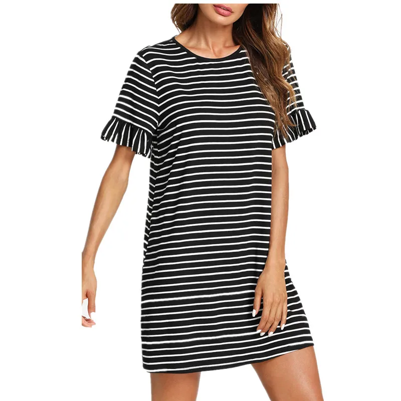 BAHEMAMI Новое повседневное модное женское платье для беременных с круглым вырезом в