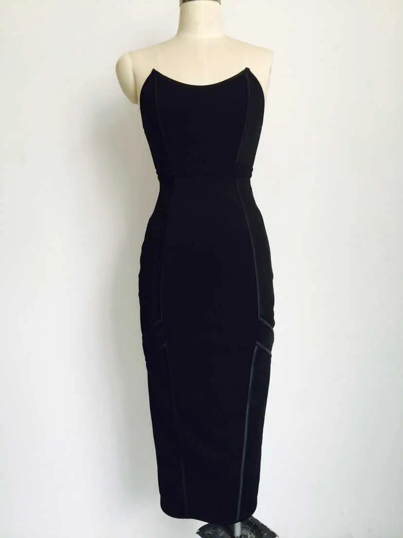 Сексуальное черное женское платье без бретелек|women dress|black women dressblack woman |