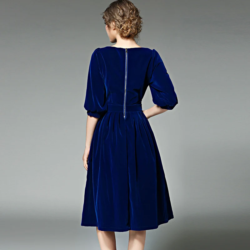 Женское вечернее платье элегантное винтажное красное модельное миди с рукавом